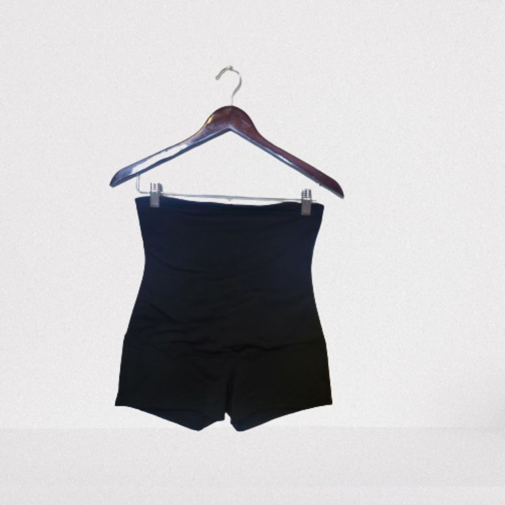 Maidenform X Self Expressions Womens Shorts Shapewear Black XL High Waisted